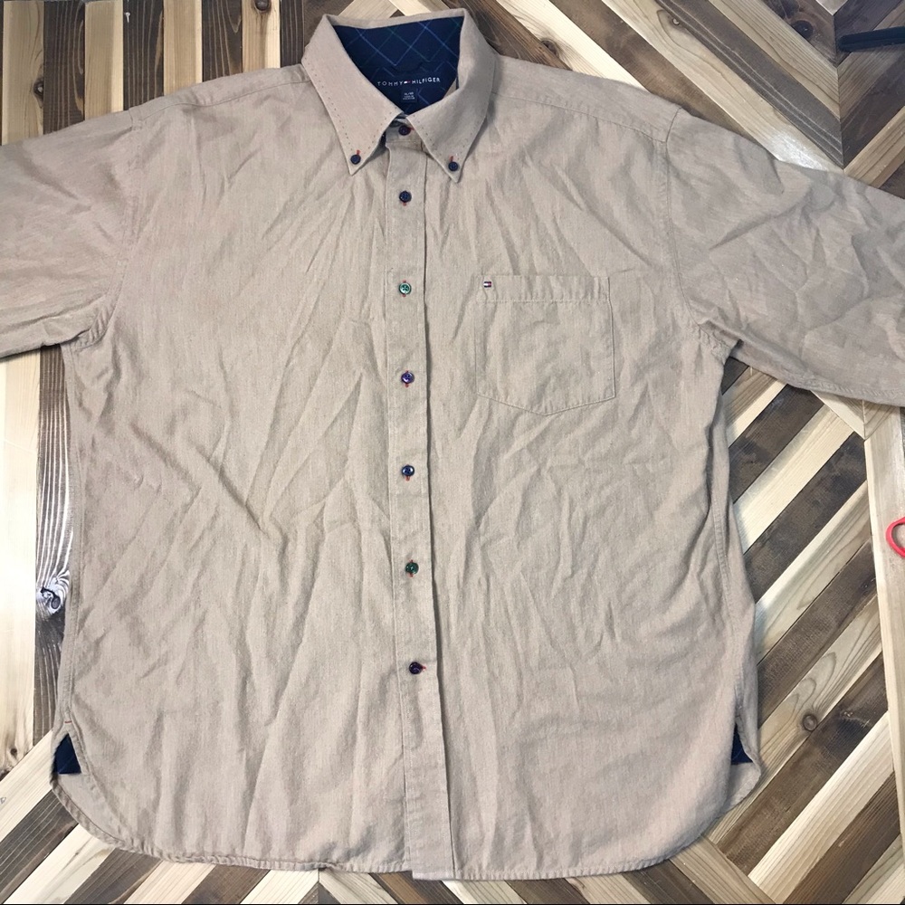 Tommy Hilfiger Button Down Multi Color Buttons Xl - image 5